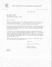 1985 Letter from The Procter & Gamble Company (document 3)