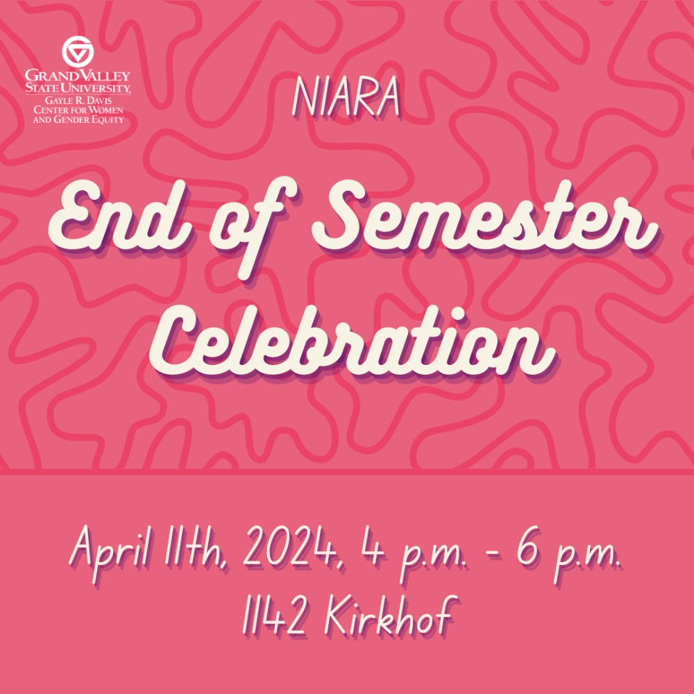 End of Semester Celebration. April 11, 2024. 4 p.m. to 6 p.m., 1142 Kirkhof