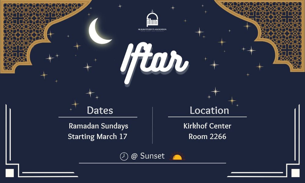 Weekly Ramadan Iftars