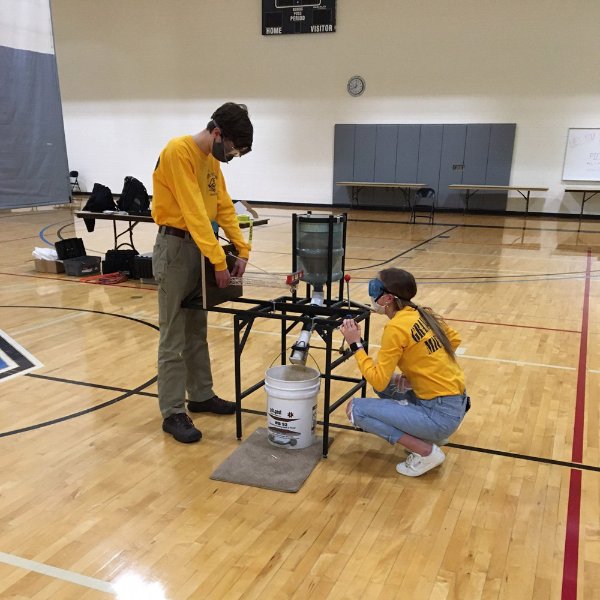 Competitors at the GVSU Science Olympiad