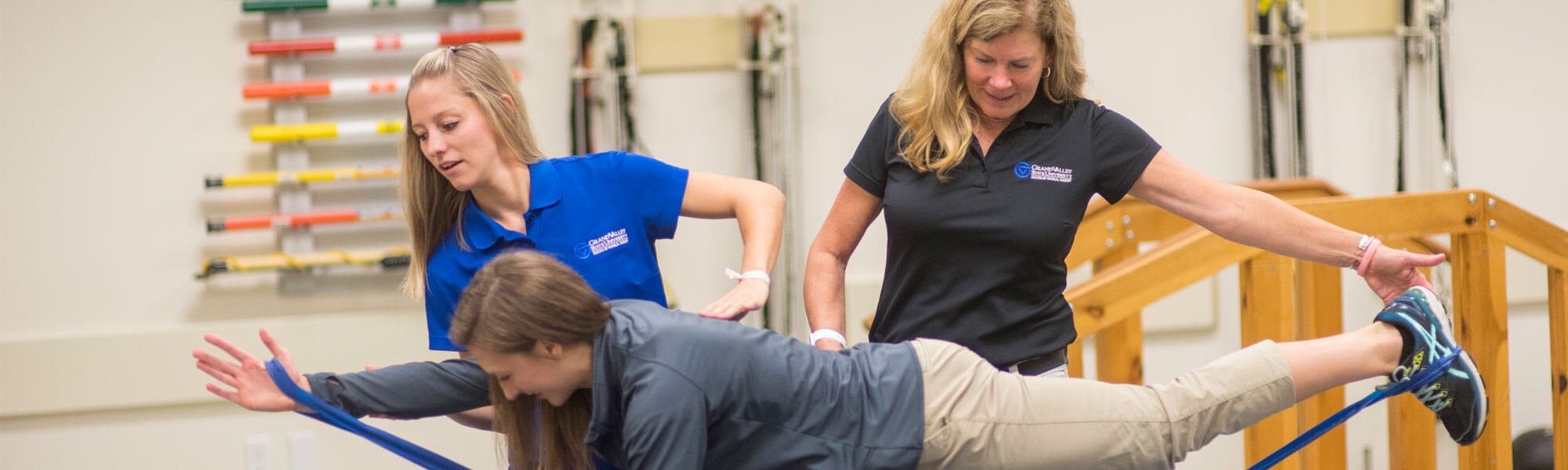 A physical therapy student getting her doctorate at Grand Valley State University.
