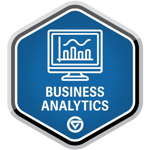 Graph icon for Business Analytics badge