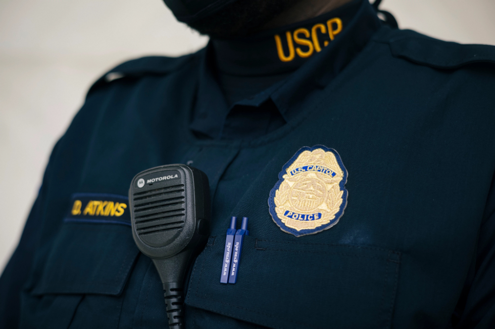 a police officer uniform and badge