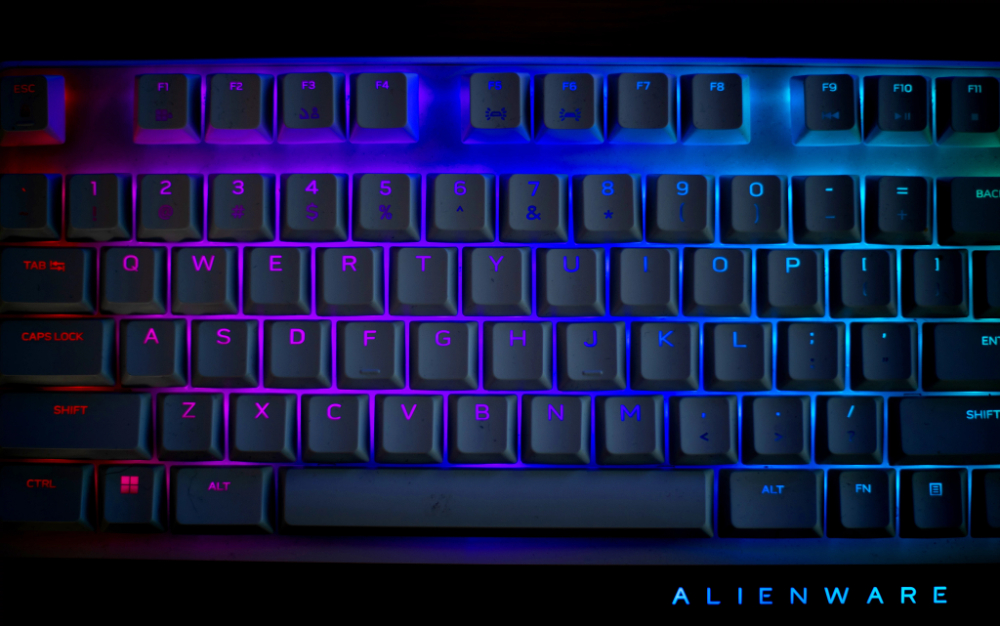 A computer keyboard.