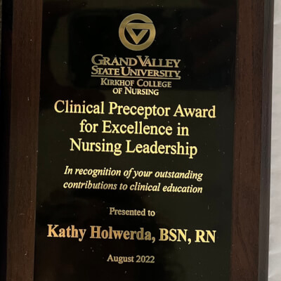 Katherine Holwerda Award/Recognition