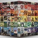 cover of Celebrating People's History Poster Series book, second edition, depicting thumbnail images of many of the posters