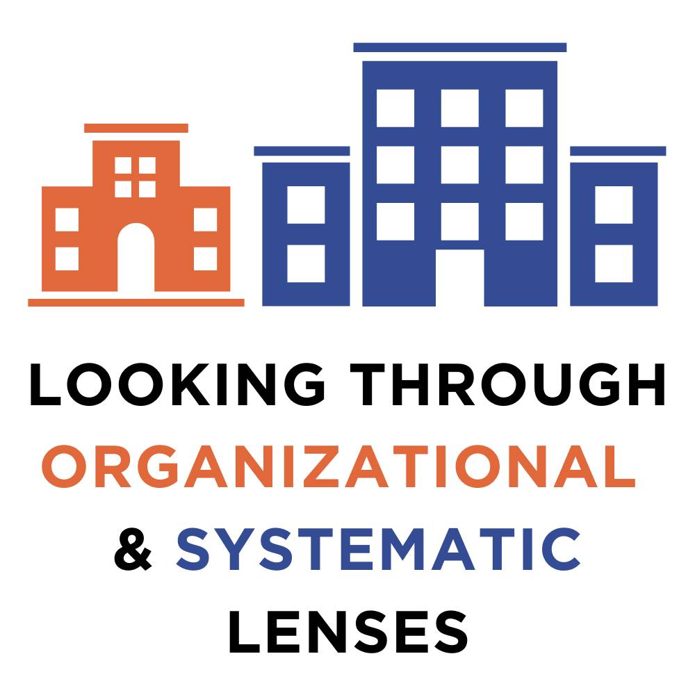 LOOKING THROUGH ORGANIZATIONAL & SYSTEMATIC LENSES