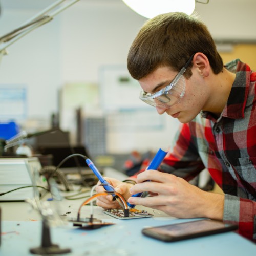 Student Soldering