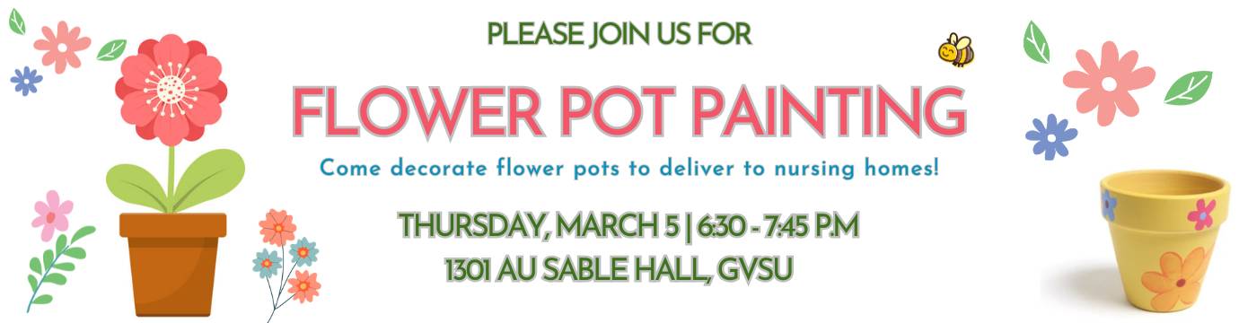 Flower Pot Decoration Banner