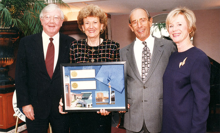a photo with Don and Nancy Lubbers