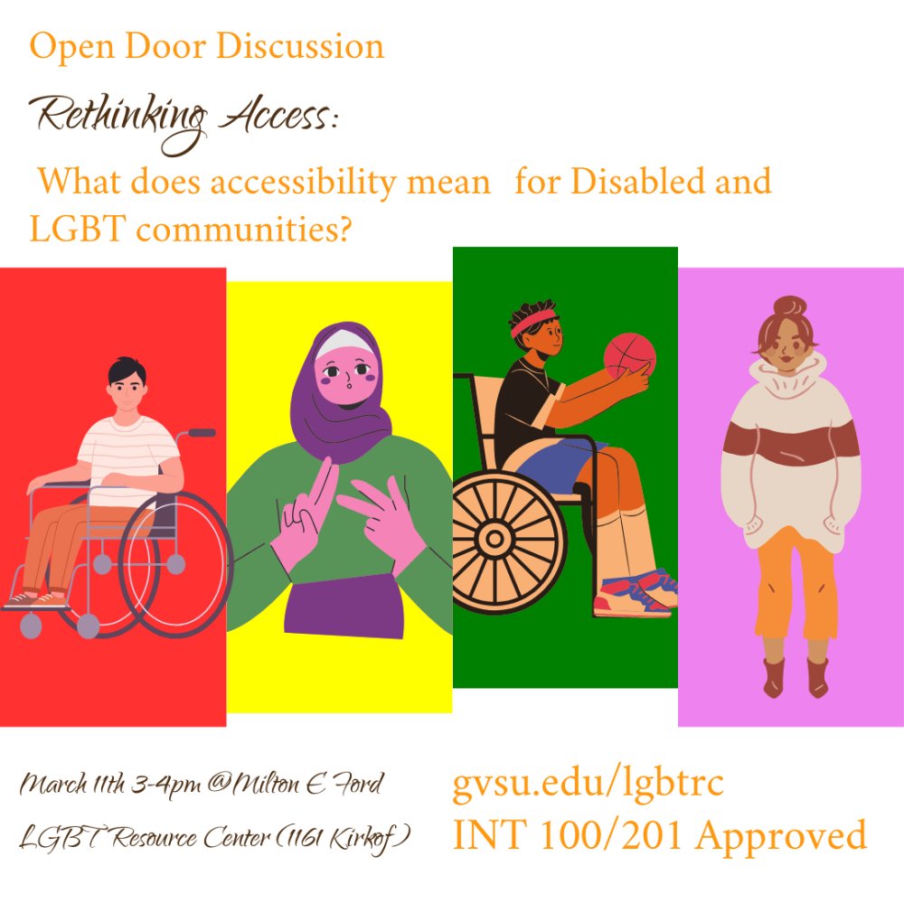 Open Door Discussion: Rethinking Access - What does accessibility mean for Disabled and LGBT communities?