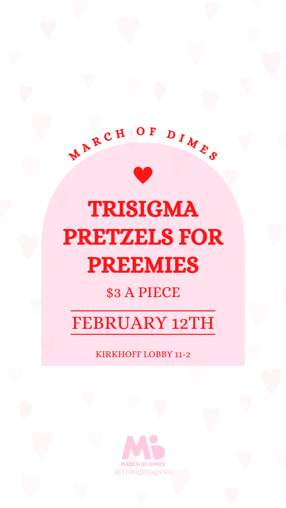 Pretzels for Preemies, Kirkhof Lobby from 11-2