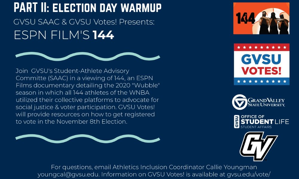 Election Day Warm Up Part II - ESPN Film's "144" Screening