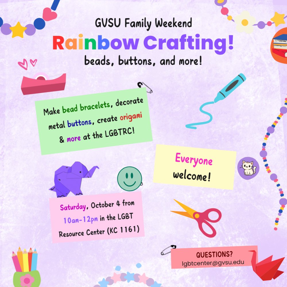 Family Weekend Rainbox Crafting