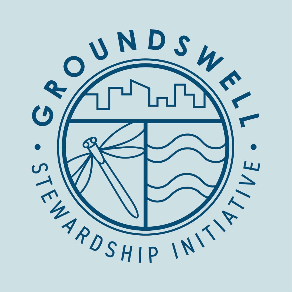 Groundswell Stewardship Initiative circular logo, blue