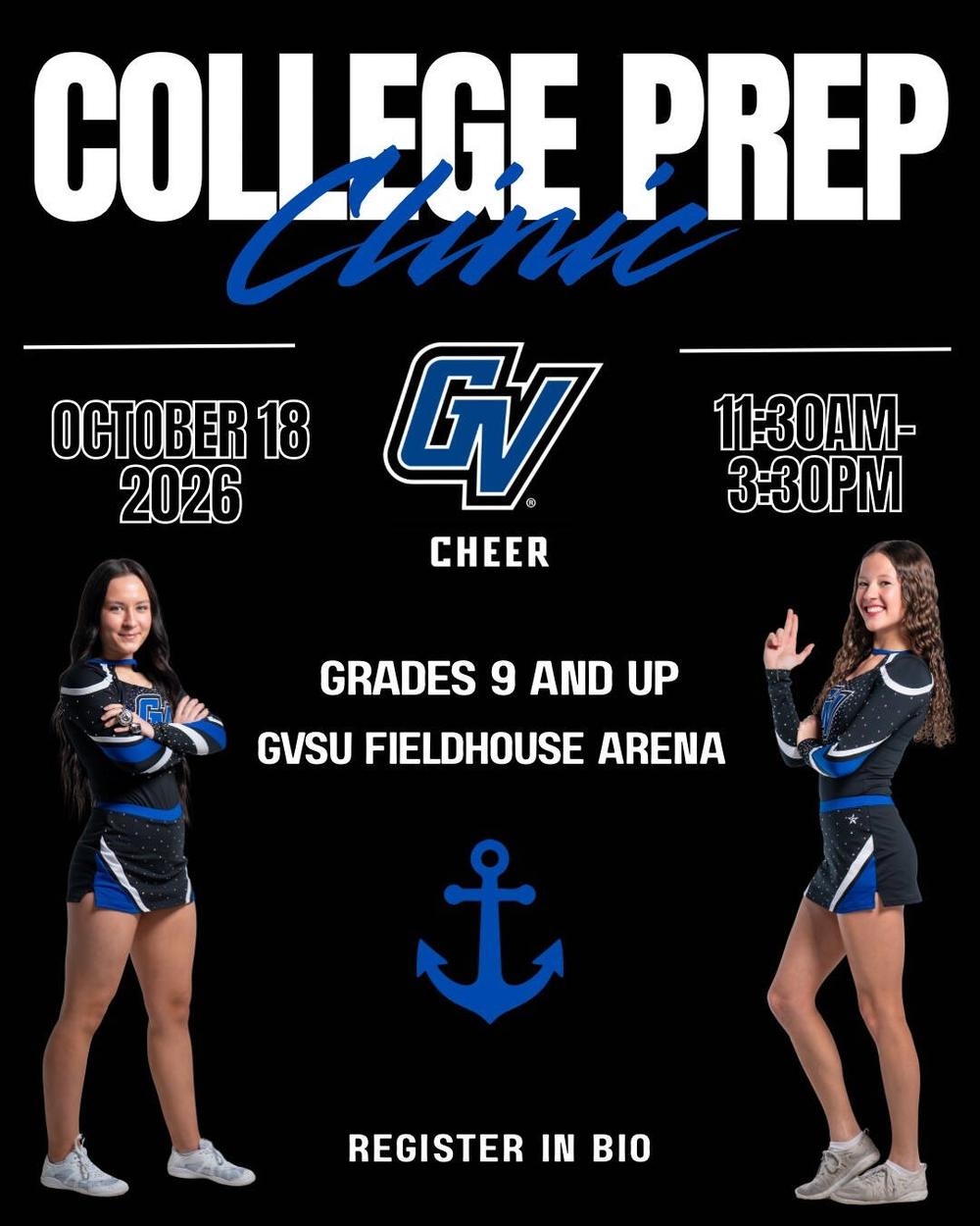 GV Cheer Fall College Prep Clinic 2026