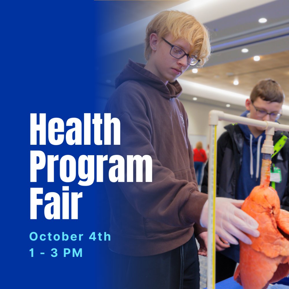 Man with blond hair and glasses touching lung