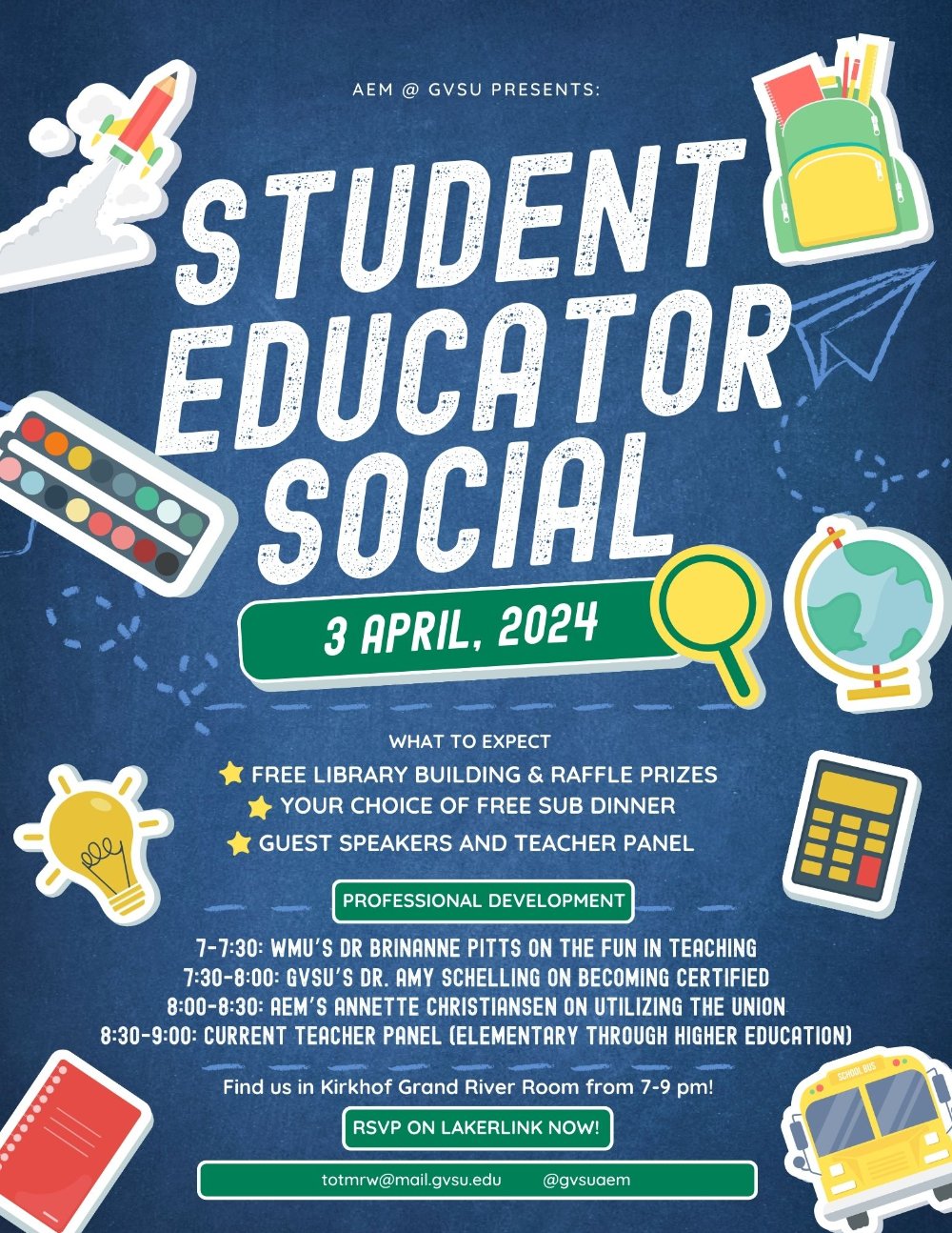 Student Educator Social Flyer