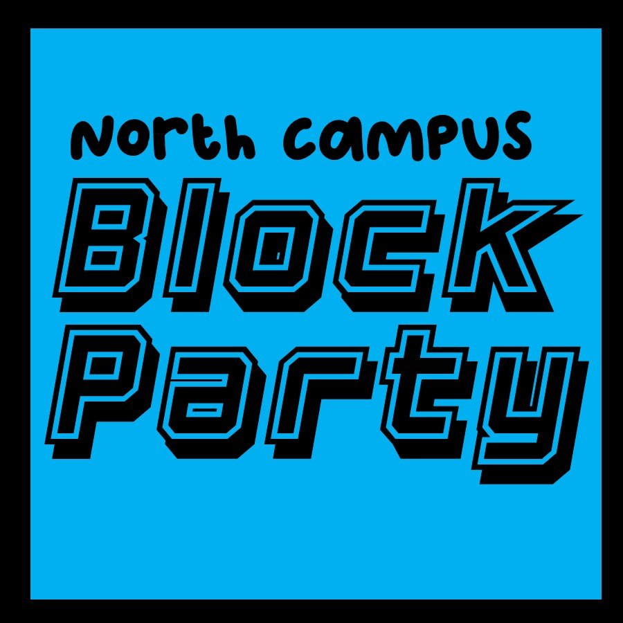 logo of north campus block party