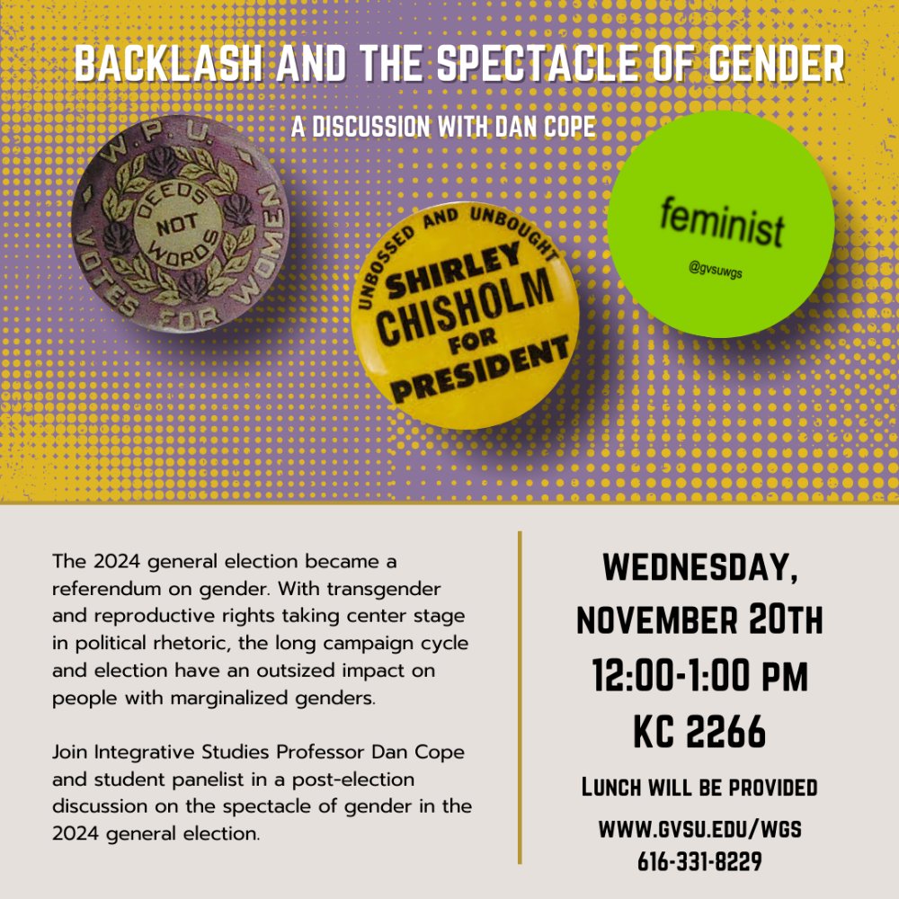 Backlash and the Spectacle of Gender flyer