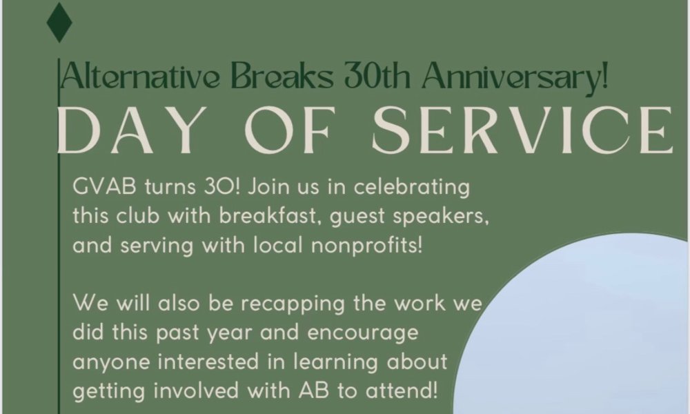 GVAB 30th Day of Service/Reorientation