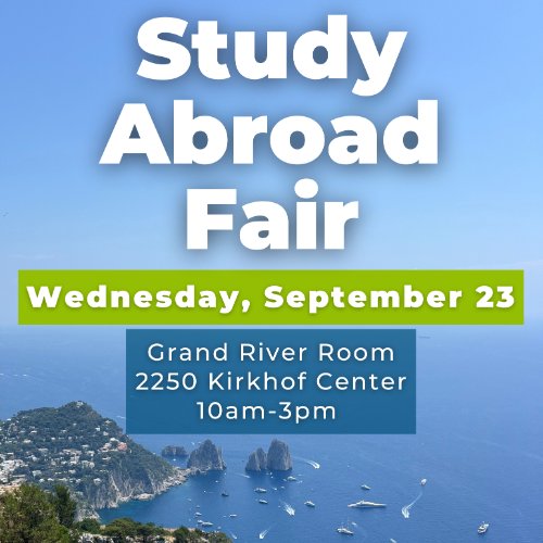 Flyer for Study Abroad Fair