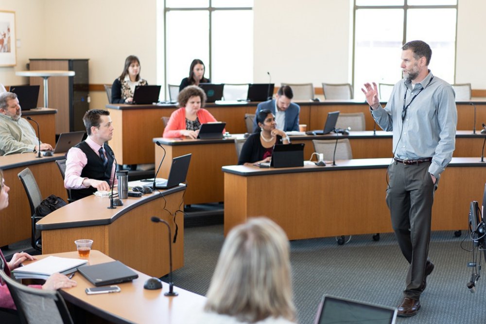 professor teaching a class
