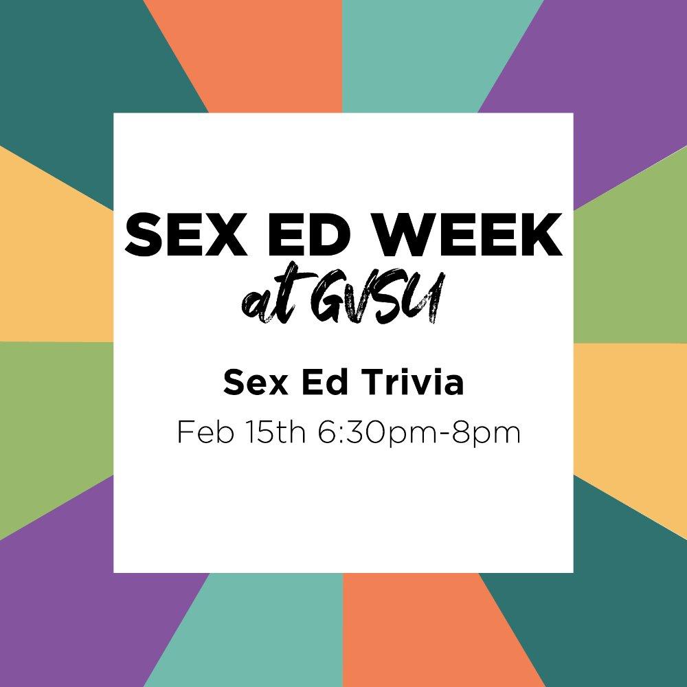 Sex Ed Week at GVSU