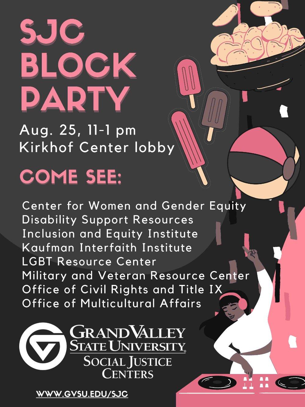 SJC block party flyer