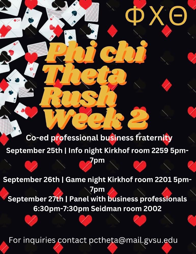 Phi Chi Theta: Rush Week 2