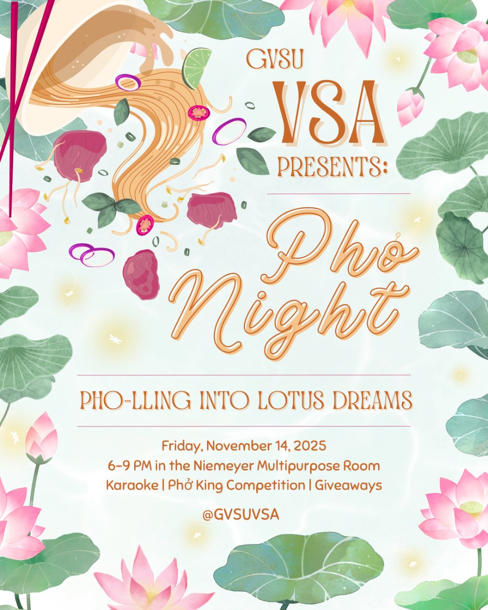 GVSU VSA Pho Night - November 14, 2025