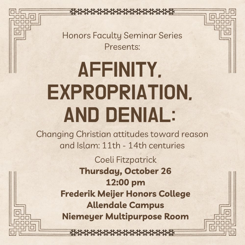 flyer for seminar series Coeli Fitzpatrick