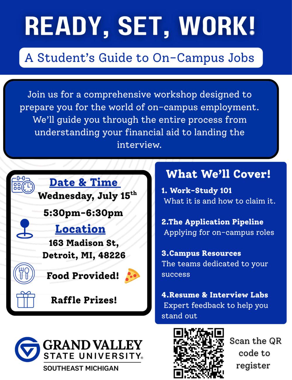 Ready, Set, Work! A Student's guide to On-Campus Jobs