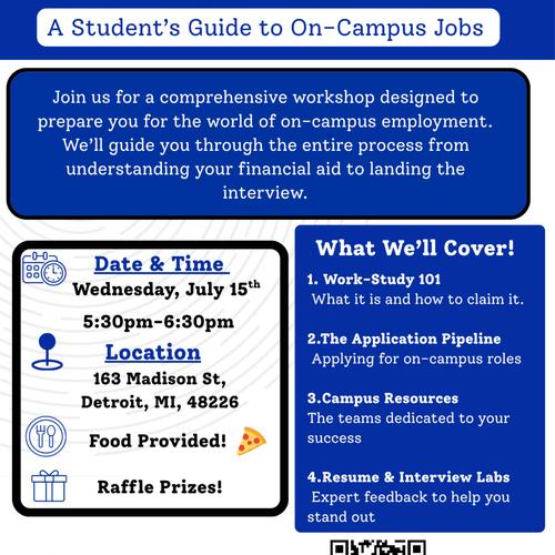 Ready, Set, Work! A Student's guide to On-Campus Jobs