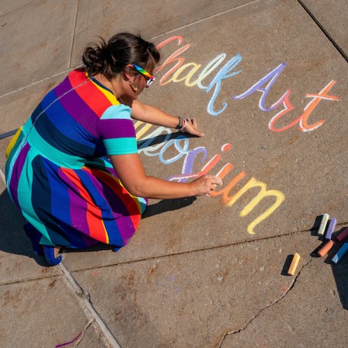 Alumni Night at the Chalk Art Symposium