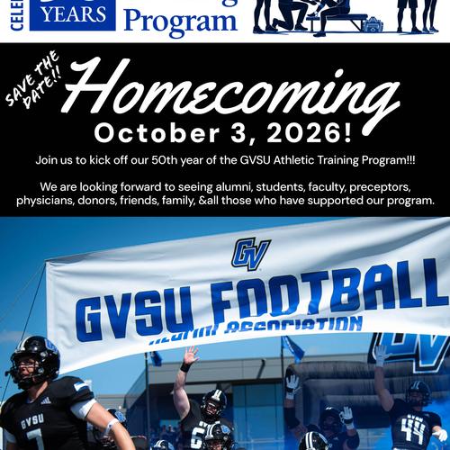 SAVE the Date - Master of Athletic Training 50th Kickoff Celebration