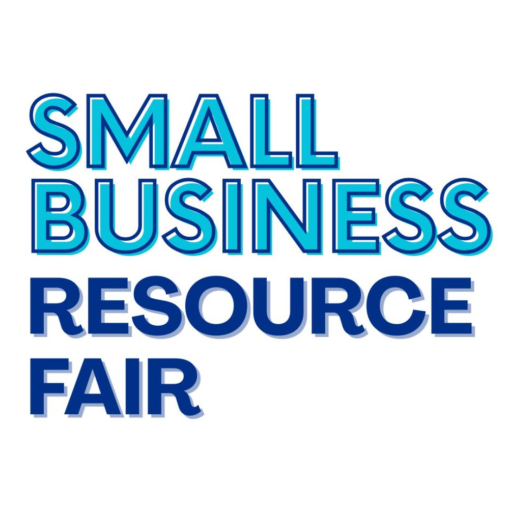 Small Business Resource Fair event photo with text
