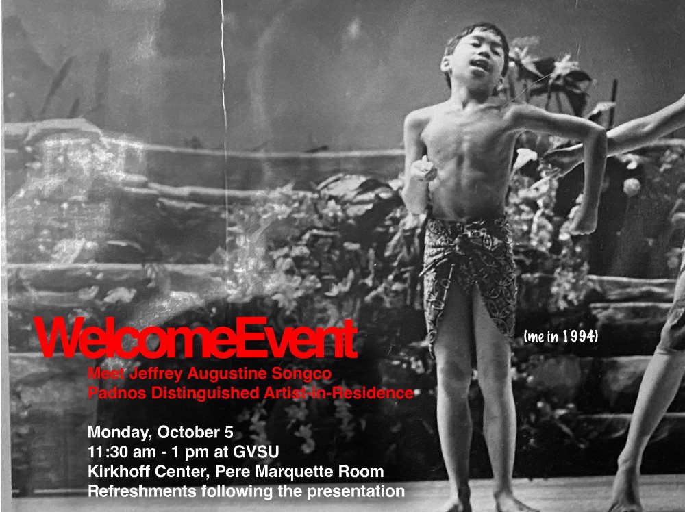 Welcome event poster