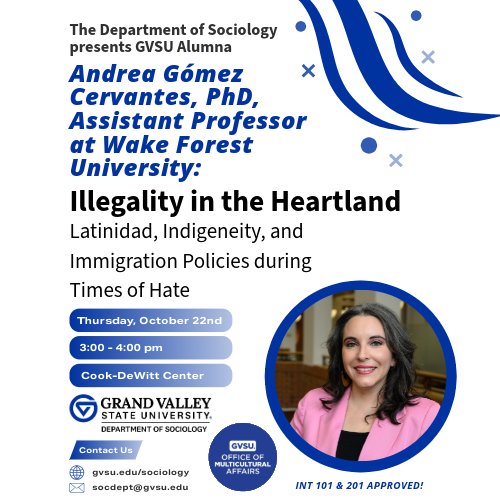 Promotional flyer containing information about the public talk.