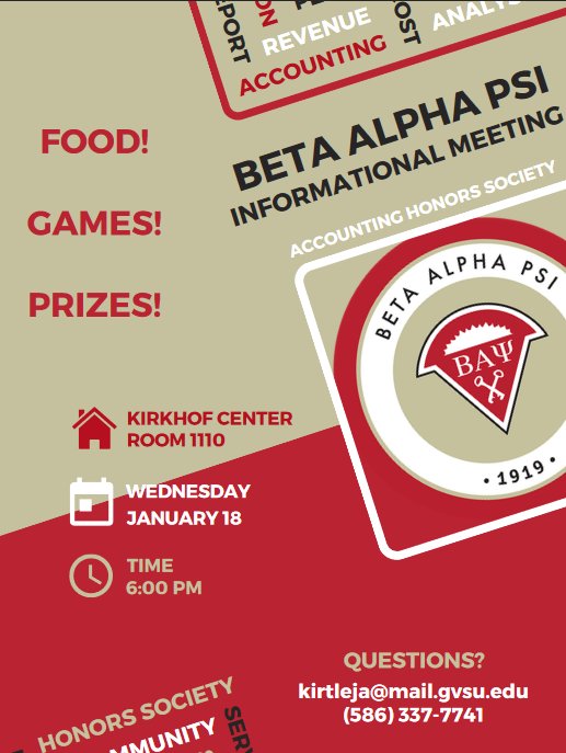 Beta Alpha Psi Info Meeting