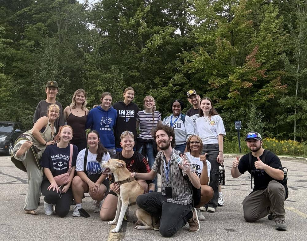 Group of student hikers