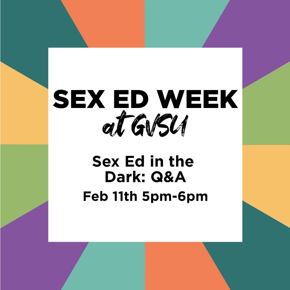 multi color flier for sex ed week