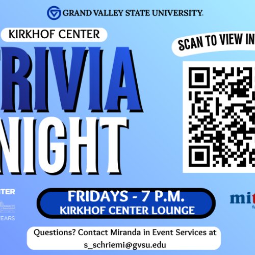 Kirkhof Center Trivia Nights at 7 p.m.