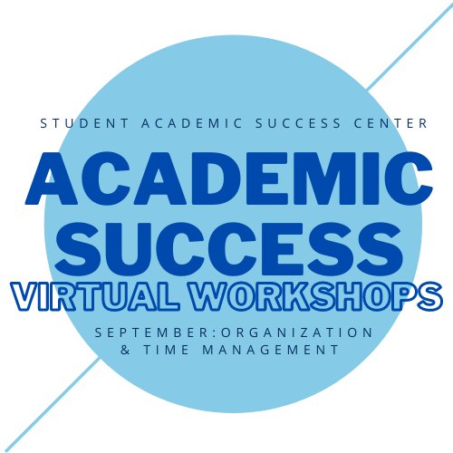 Student Academic Success Center Academic Success Virtual Workshops Logo