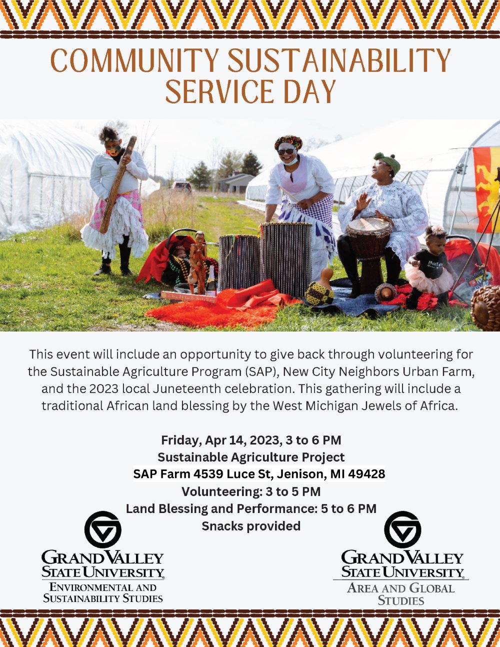 Community Sustainability Service Day flyer