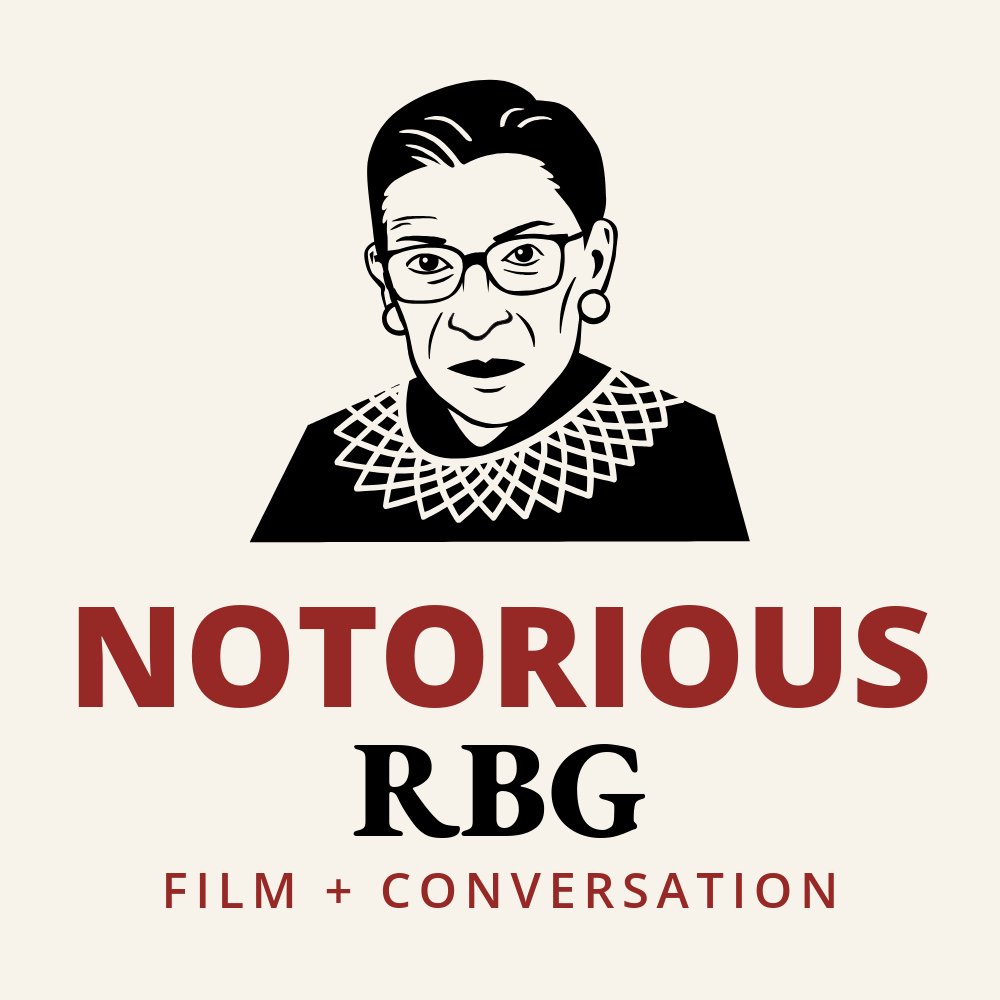 Flyer for Notorious RBG Film and Conversation Event