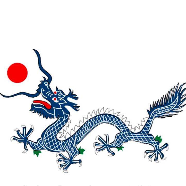 Blue Asian Dragon