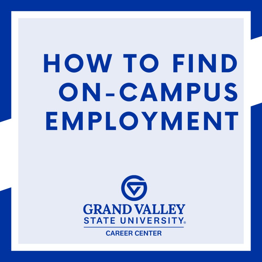 how to find on-campus employment flyer