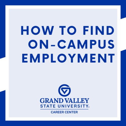 how to find on-campus employment flyer