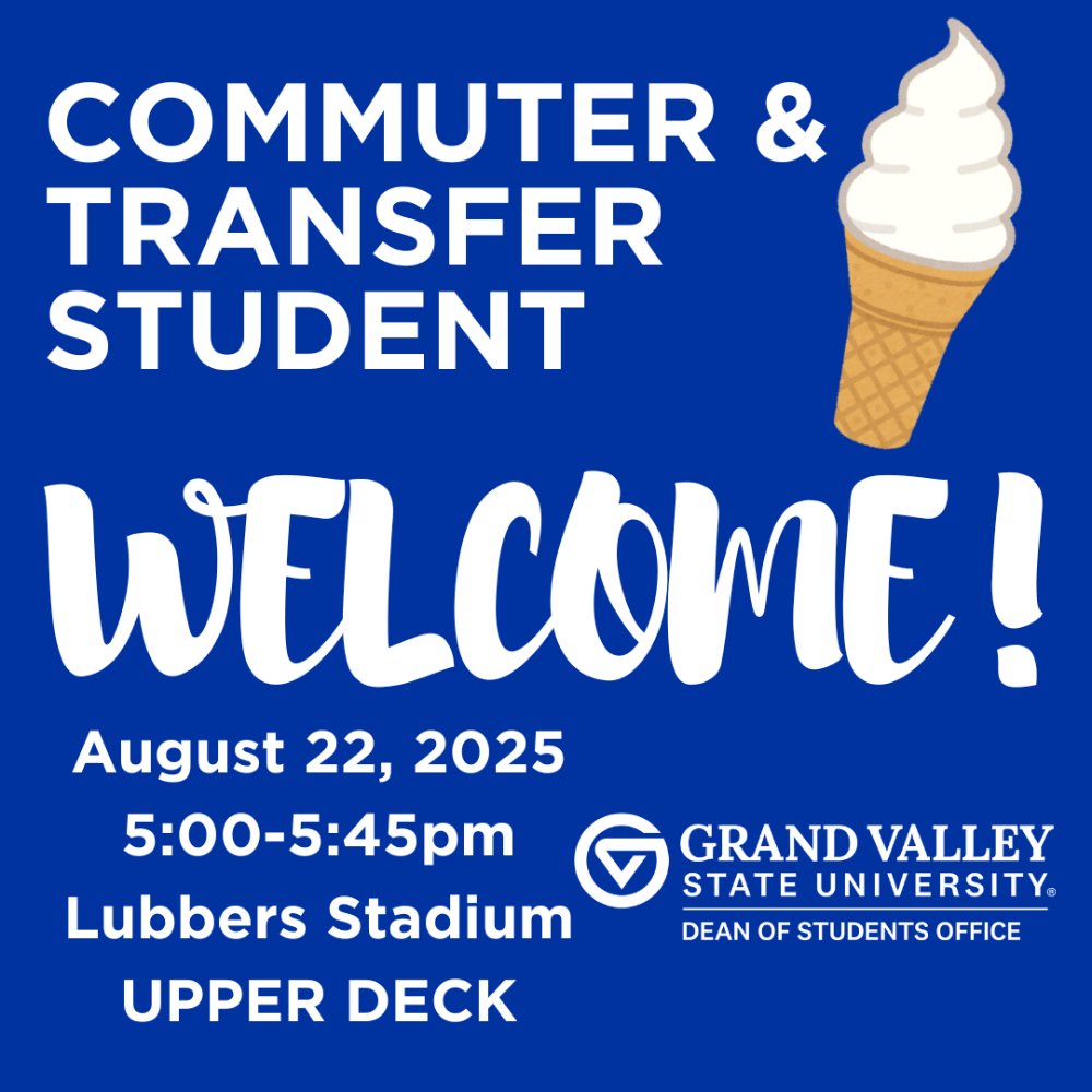 Commuter and transfer student welcome with ice cream cone